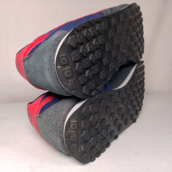 Nike Waffle Trainer Shoes Women 10.5 Midnight Blue Red Swoosh Running Sneakers - Picture 6 of 16